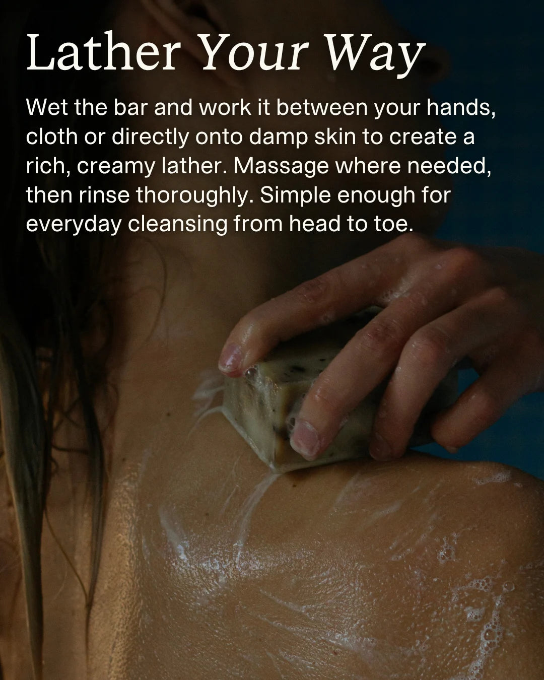 Desert Rose – Red Clay Sphere Soap | Floral & Cacao Butter Infusion application step 2
