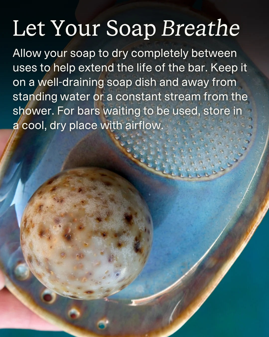 Desert Rose – Red Clay Sphere Soap | Floral & Cacao Butter Infusion application step 4
