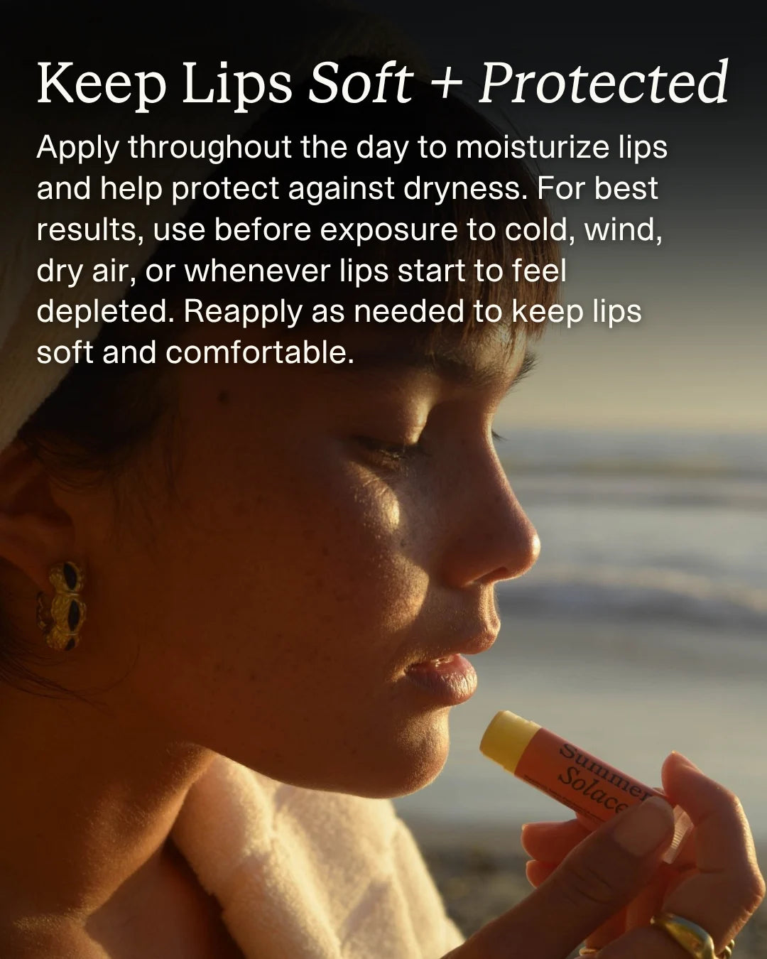 Classic Peppermint – Tallow Lip Balm | Cooling Sensation application step 2