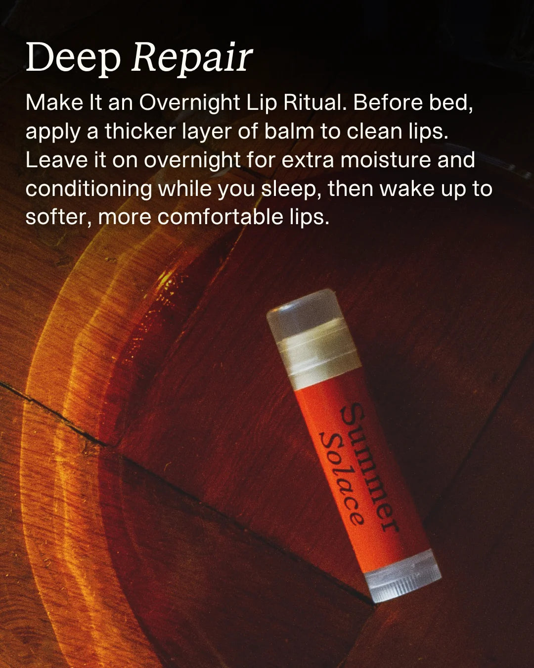Classic Peppermint – Tallow Lip Balm | Cooling Sensation application step 3