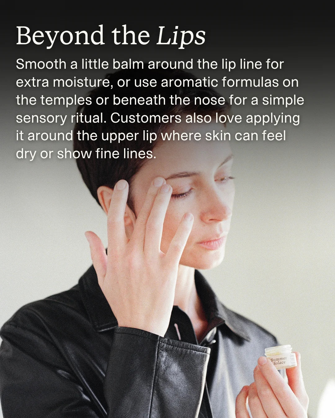 Classic Peppermint – Tallow Lip Balm | Cooling Sensation application step 4