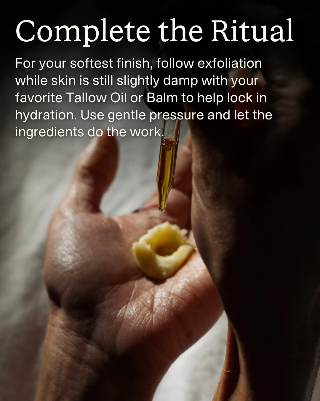 The Facial Collection | Radiant Tallow Skincare Ritual application step 6